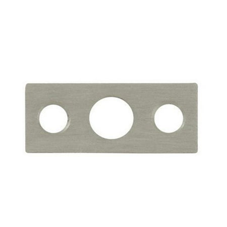 - Deltana SP7FBR15 Strike Plate for 7 in. Flush Bolt, Satin Nickel - Solid Brass