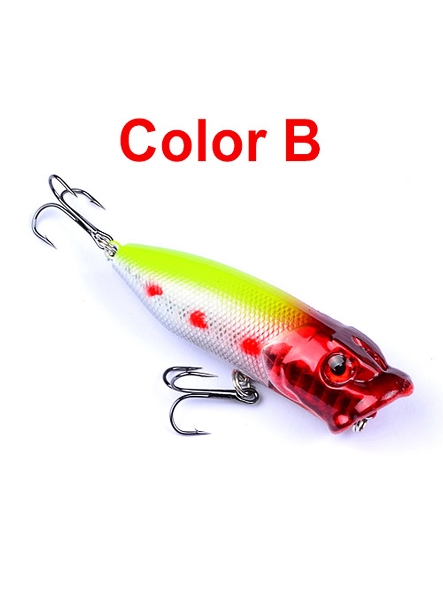 10PCS Topwater Popper Fishing Baits And Lures Freshwater Bass Bait