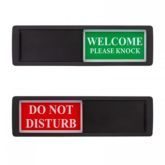 LAMIRO 2 Pcs Do Not Disturb Signs Door Signs Room Signs Occupied Sign Privacy Sign Open Slider Privacy Sign