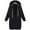 Black, variant on BadPiggies Women Zipper Hoodie Long Coat Casual Sweatshirt Fleece Outwear Winter Warm Jacket (XL, Black)