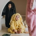 thumbnail image 4 of KAUOD Boys Girls Fleece Snowsuits Jumpsuits Cute Bunny Ear Hooded Bodysuit Zip up Fuzzy Plush Padded Warm Romper Outfits, 4 of 8