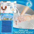 thumbnail image 2 of Japceit Drain Cleaning Rod, Sewer Pipe Dredging Tool, Drainage Decontamination Stick with Strong Dissolving Agent, Odor Removal Tool for Sink, Shower, Toilet, 2 of 3