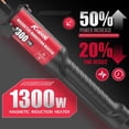 thumbnail image 3 of Calentador por inducción KKSEVENS 1300W 110V con 5 bobinas, portátil, 3 of 9