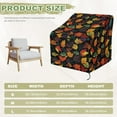 thumbnail image 5 of Renewold Patio Chair Covers Waterproof Dust Proof Stackable Patio Chair Covers Outdoor Lawn Patio Furniture Protection Fall Decor Fits up to 38"W x 38"D x 36"H, Autumn Leaf, 5 of 7