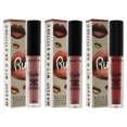 thumbnail image 1 of Kit de color de labios líquido Notorious Rich Long de Rude Cosmetics para mujeres: kit de 3 piezas, 3 colores de labios de 0,1 oz: Obscene Gesture, Poison Fruit, Sinister Villain, 1 of 5