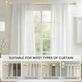 thumbnail image 4 of MEC 2 Pack Wrap Around Curtain Rods Gold, Blackout Heavy Duty Curtain Pole for Windows 48 to 84 Inch, 1" Decorative Room Darkening Curved Modern Drapery Rod (Gold/Unique Design/All Matel), 4 of 18