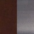 thumbnail image 7 of BizChair Silver Antique Finish with Clear Coat ''X'' Back Metal Restaurant Chair - Walnut Wood Seat, 7 of 7