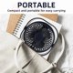 thumbnail image 3 of Mini USB Desk Fan Rechargable Fan Small Quiet Fan Portable Table Fan for Household Use 2000mAh, 3 of 3