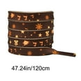 thumbnail image 3 of Kumdkd Christmas Themed Shoe Laces for Sneakers & Boots - Festive Holiday Patterns (Snowflakes/Reindeer/Trees), Durable Polyester, 5 Color Options, Easy to Tie (2-Pack), 3 of 6