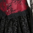 thumbnail image 4 of Grebrafan Womens Corset Top Renaissance Bustier Red XL, 4 of 5