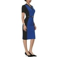 thumbnail image 5 of INSPIRE CHIC Women's Sheath Dress Contrast Color Pencil Dresses, 5 of 6