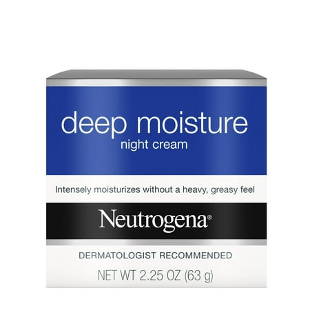 Neutrogena Deep Moisture Night Cream with Glycerin, Moisturizing, 2.25 (Best Moisturizing Night Cream In India)