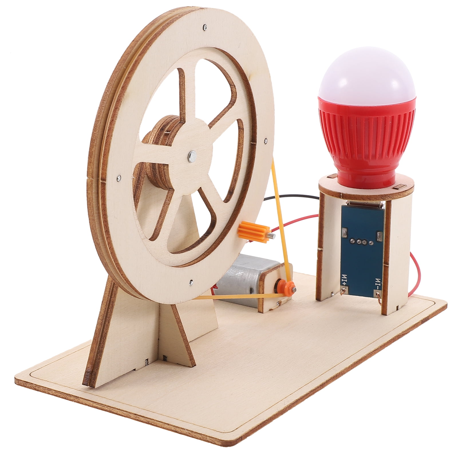 Wooden Hand Crank Generator for Kids Science Education DIY