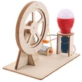 thumbnail image 1 of Wooden Hand Crank Generator for Kids Science Education DIY Assembly Toy 6.5x4.5 Inches, 1 of 9