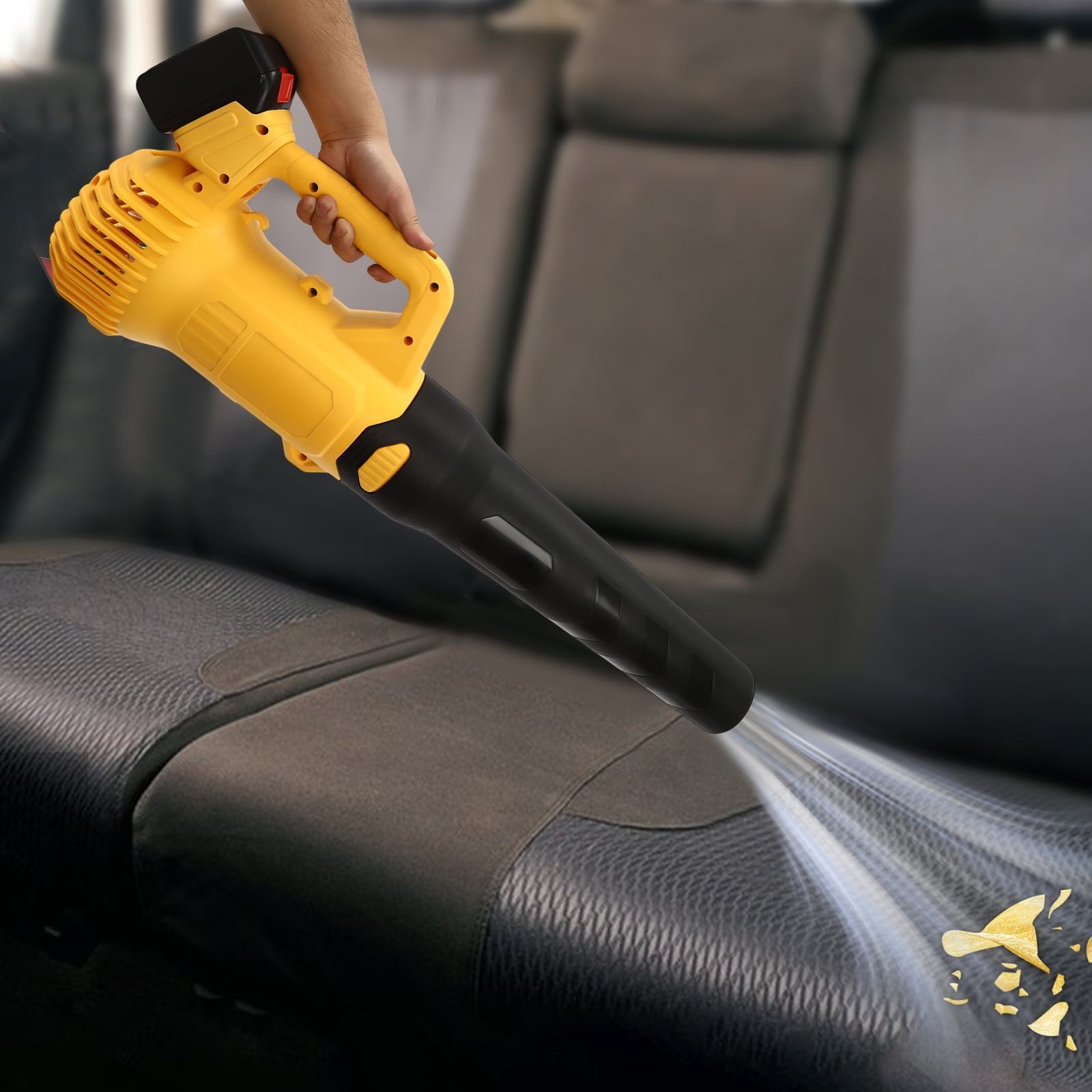 3000W Cordless Leaf Blower, 3.3m³/min Air Output, Turbocharged with Lithium Battery for Efficient Garden and Construction Site Cleaning