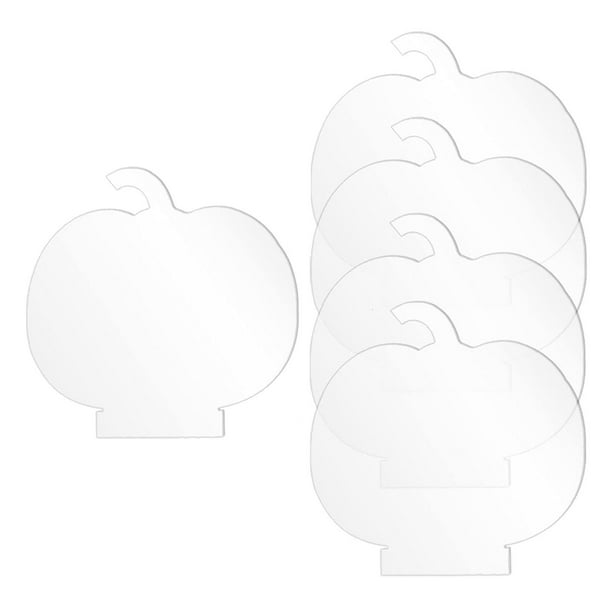 Panel de láminas acrílicas de 5 piezas para base de luz con película protectora para proyecto de exhibición DIY Calabaza
