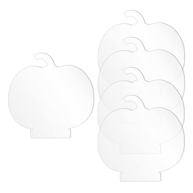5 paneles de láminas acrílicas para base de luz LED, tablero de vidrio de plástico grueso. Calabaza