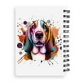 thumbnail image 2 of Basset Hound Portrait Watercolor Vintage Retro Styles Spiral Bound Journal Bassets Dog Breed Lovers Gifts Idea 5x7in Spiral Notebook - 00001, 2 of 5
