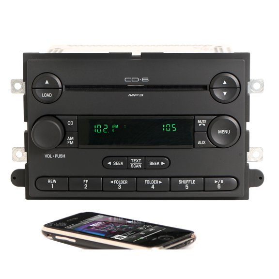 Restored 2007 Ford F-150 Truck Radio AM FM 6 Disc CD Player w Bluetooth - 7L3T-18C815-SA (Refurbished)