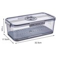 thumbnail image 2 of Fridge Storage Box Crisper Box Bread Box Time Recording Food Storage Container Airtight Bread Box, 2 of 8