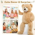 thumbnail image 4 of MaoGoLan 51" Giant Teddy Bear with Big Footprints Stuffed Animals Plush Toy, 4 of 7