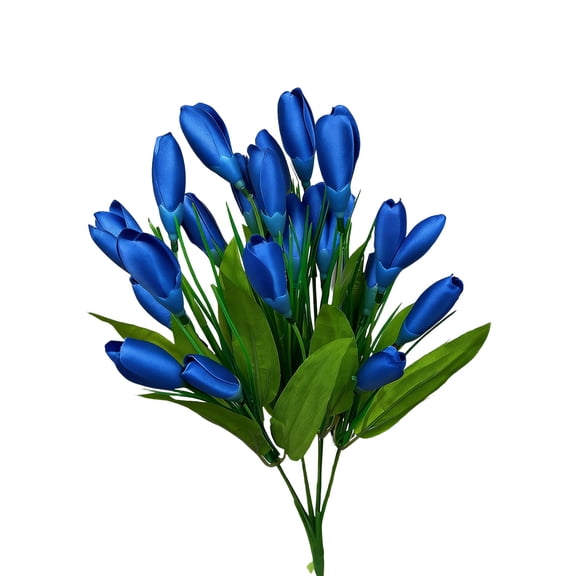 JHyouerji Artificial Flowers Blue Silk Fake Flowers for DIY Wedding Bridal Bouquets Centerpieces Arrangements Party Home Decorations