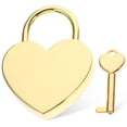 thumbnail image 1 of Miangastore Small Padlock with Key Romantic Couples Wishing Lock Jewelry Box Suitcase Lock, 1 of 8