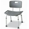 Medline Bath Chair with Back, Gray