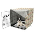 thumbnail image 5 of Fruit Dog Crate Cover, Colorful Oranges Hand Drawn Food Continuous Pattern, Easy to Use Pet Kennel Cover Small Dogs Puppies Kittens, 7 Sizes, Multicolor, by Ambesonne, 5 of 6
