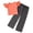 Pink, variant on Toddler Girl Outfits 2 Piece Crew Neck Solid Print Sleeveless Ruffle Tops And Pants for Daily Wear Girls' Clothing Sets Pink 9 Years-10 Years