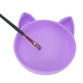 thumbnail image 5 of Unique Bargains Cat Shape Makeup Brush Storage Cleaner Purple, 5 of 6