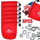 thumbnail image 1 of Likrtyny Kits Senderismo Al Aire Libre Almacenamiento Camping Nail Wind Rope Hebilla (Rojo), 1 of 8
