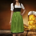 thumbnail image 2 of HXWCHs German Oktoberfest Classic Women's Bavarian Style Half Apron Elegant Party Dress with Adjustable Ties for Festive Events M Green, 2 of 8