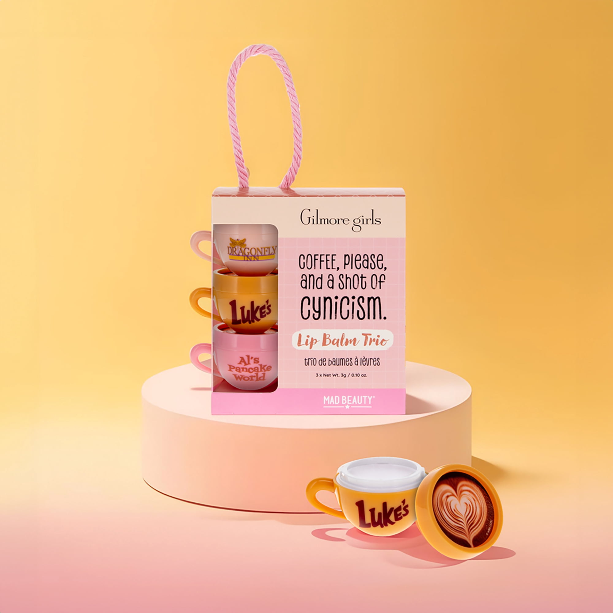 Mad Beauty Gilmore Girls Flavored Natural Lip Balm, Multi-Flavor