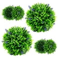 thumbnail image 2 of Resenkos Greenery Decor,2 Pieces Artificial Lavender Topiary Balls with Flowers, 2 of 7