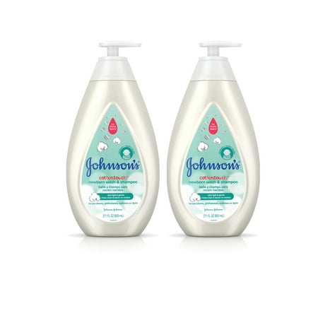 Johnson's CottonTouch Baby Wash & Shampoo, Twin Pack, 2 x 27.1 fl.