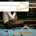 thumbnail image 3 of SOPOTUTU 2Pcs Lightweight Wooden Billiard Triangle Rack Beige Snooker Ball Holder for Billiard, 3 of 8