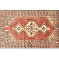 thumbnail image 1 of Ahgly Company Indoor Rectangle Traditional Mahogany Brown Persian Area Rugs, 7' x 10', 1 of 6