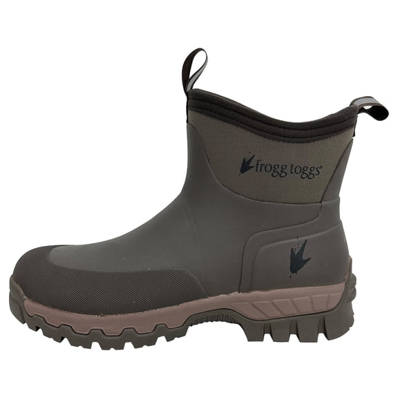 Frogg Toggs Ridge Buster 7.5” Waterproof Boots for Men, Neoprene Rubber Ankle Boots, Brown, Brown, Size 7