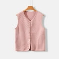 thumbnail image 2 of Uaswgudfs Women's Winter V - Neck Quilted Vest Button Front Thermal Fleece Lined Innerwear Top Warm Slim Plus, 2 of 6