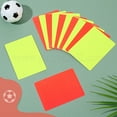 thumbnail image 3 of 10 Set PVC Plastic Blank Penalty Cards Yellow & Red Referee Cards for Football Match Rectangle Mixed Color 110x80x0.5mm 2 colors 1pc/color 2pcs/set, 3 of 7
