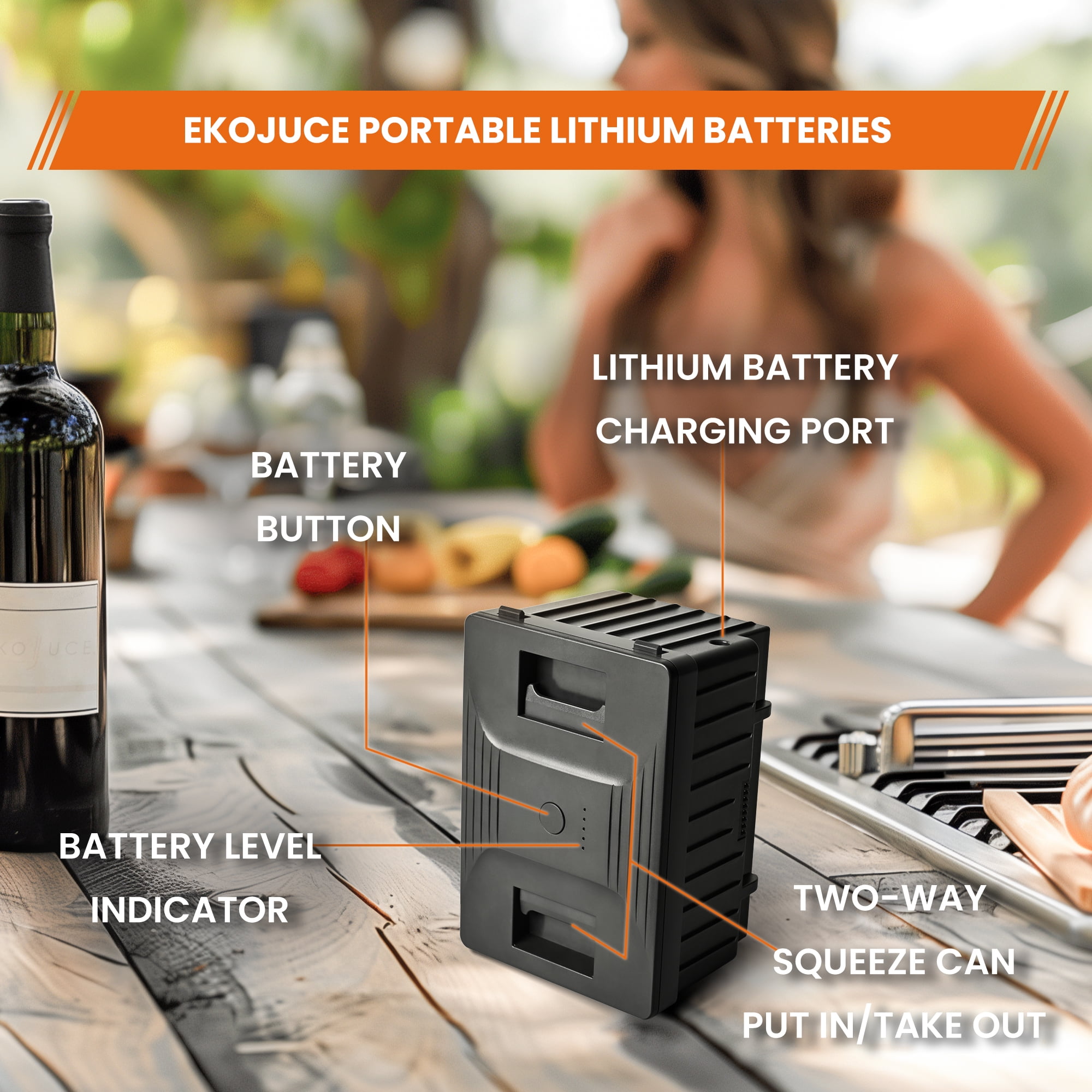 Simzlife Portable Car Fridge, 12/24V DC & 120～240V AC, 4.9 in W