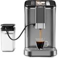 thumbnail image 2 of Machine à Espresso Entièrement Automatique 20 Bars, Machine à Café avec Buse Vapeur Mousseur à Lait, Broyeur Intégré, Réservoir d'Eau 1,5 L, Panneau de Commande à une Touche pour Latte, Cappuccino, Macchiato et Café Glacé, 2 of 8