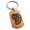 Rose, variant on Stainless Steel Aztec Chief Tribe Rune Engraved Dog Tag Keychain Keyring