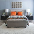thumbnail image 2 of Linon Galena 2-Drawer Nightstand, Black, 2 of 14