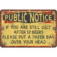 thumbnail image 1 of Letrero Con Frase Metal Pintura Hierro Rectangular Pared para Y Bar 30x20cm, 1 of 7