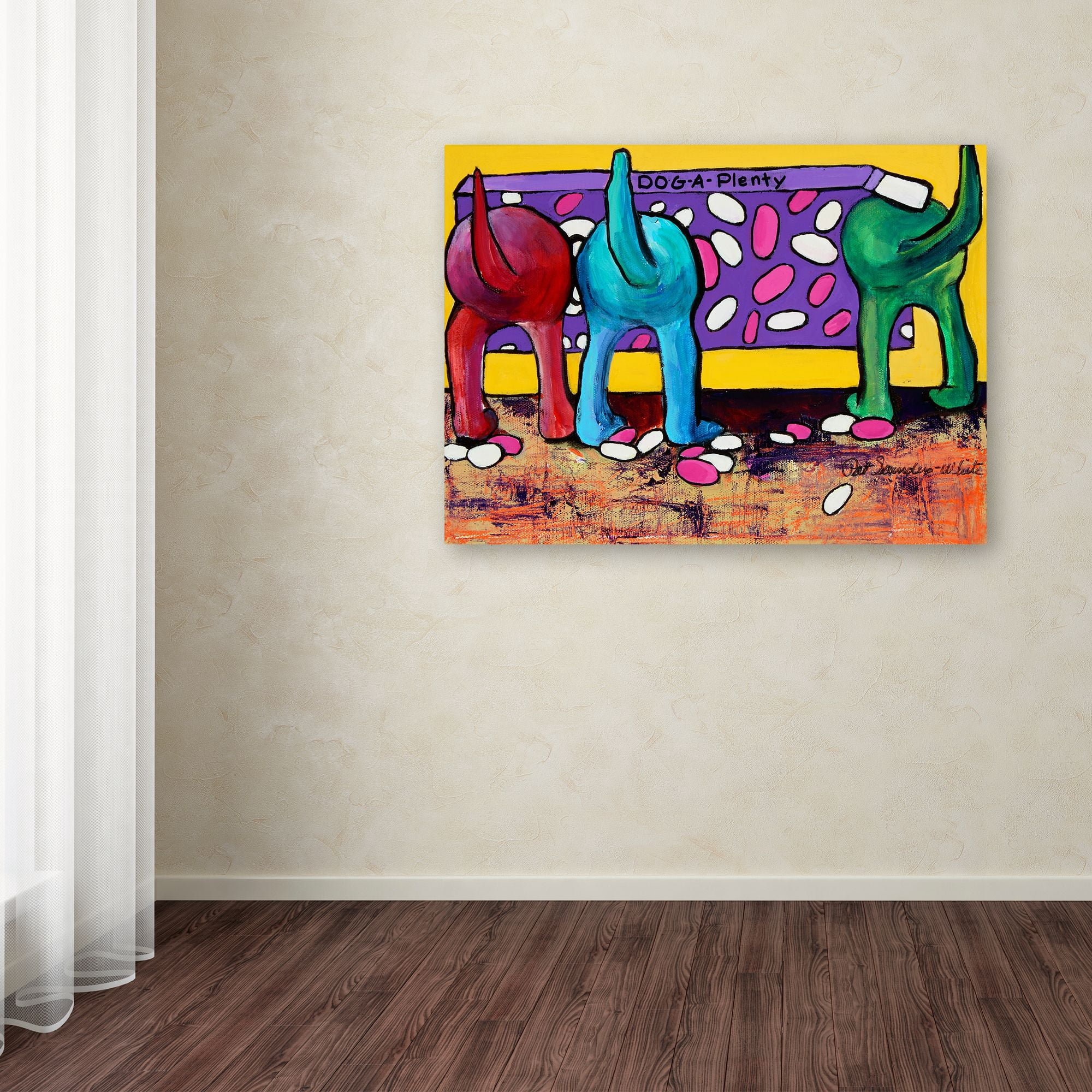 Pat Saunders-White 'Dog-A-Plenty' Canvas Art 18 x 24
