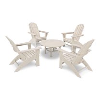 POLYWOOD Vineyard 5-Piece Oversized Adirondack Set in Sand