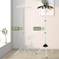 thumbnail image 6 of Heajfvd Steaming Clothes Hanger Height Adjustable Foldable Standing Handheld Garment Steamer Rack Clothing Steam Ironing Holder Stand, 6 of 8