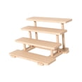 thumbnail image 2 of lionlar Wood Display Riser Multi Layers Jewelry Organizer Rack for Sculptures Crafts 4 Layers, 2 of 9